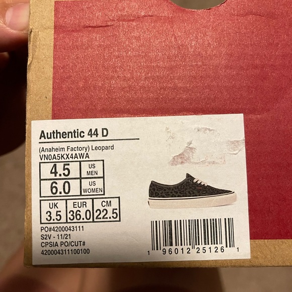 Anaheim Factory Authentic Vans - Picture 5 of 5